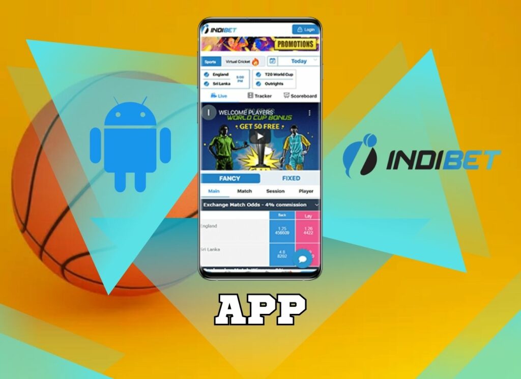 Indibet application for betting on sports with Android devices