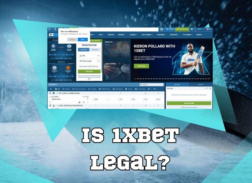 Is 1xbet website legal for betting from India