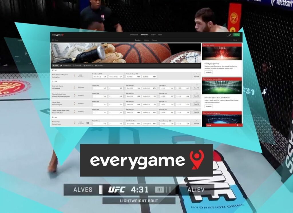 UFC betting at Everygame India website guide