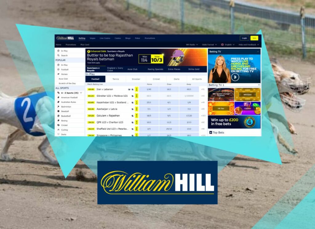 greyhounds betting at William Hill